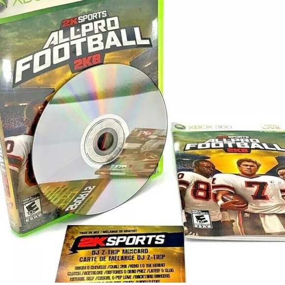 2K Sports All-Pro Football 2K8 Microsoft Xbox 360 Year 2007 Complete CIB Tested - Picture 9 of 12